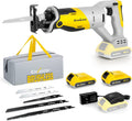 Reciprocating Saw with Brushless Motor, 20V, 2 x 2.0 Ah Batteries F9789