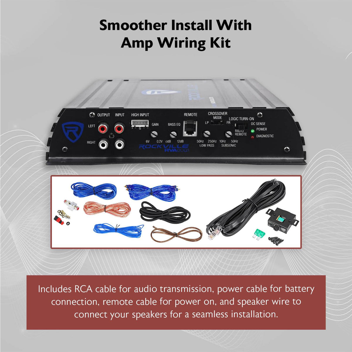 Dual 12" Car Subwoofer Enclosure with Mono Amplifier W59018