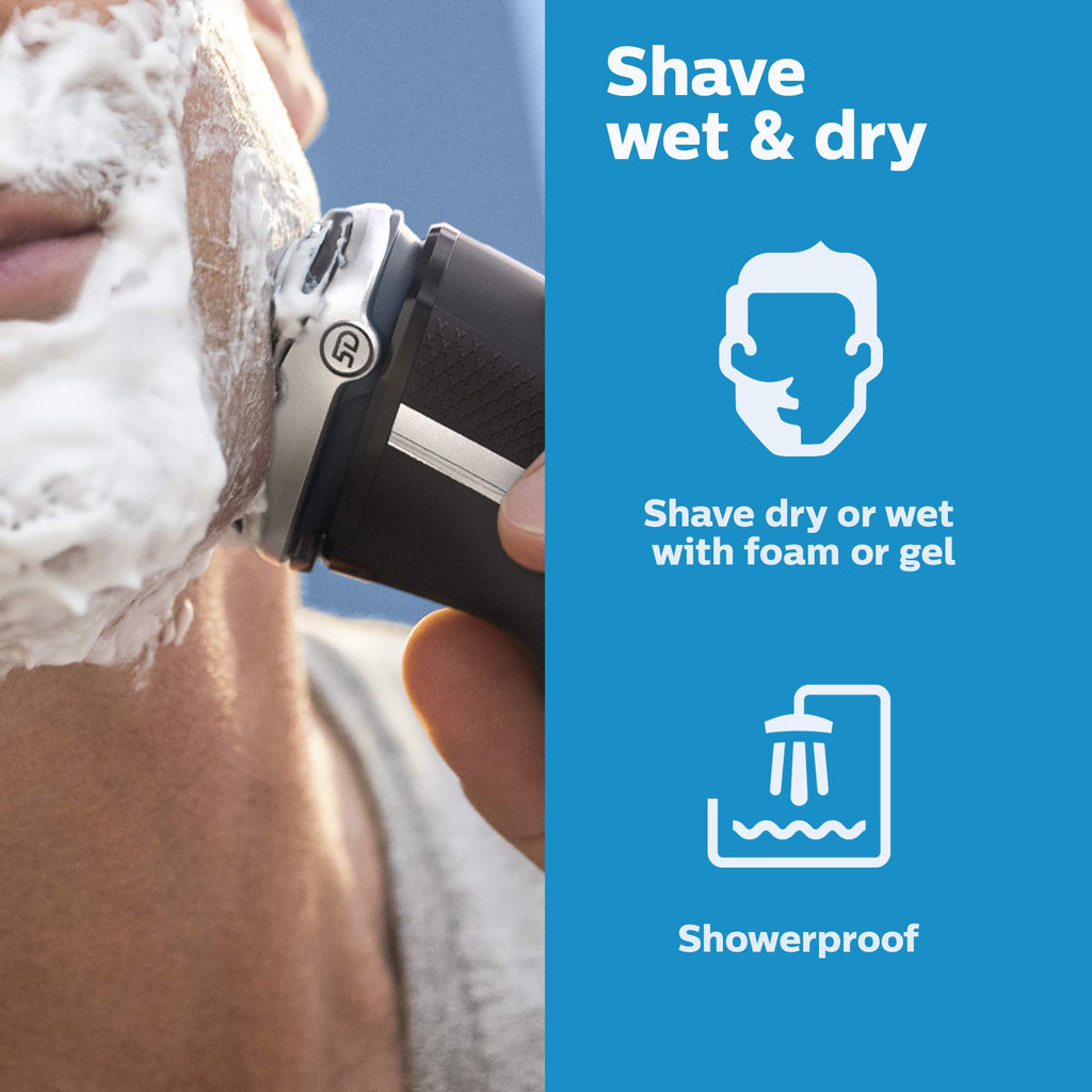 Cordless Rechargeable Wet & Dry Electric Shaver with Pop-up Trimmer N90190