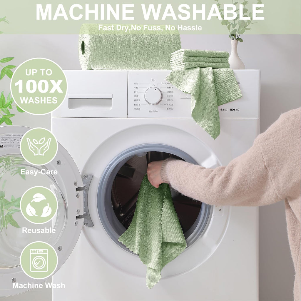 80 Pack Microfiber Cleaning Cloth Roll X4408