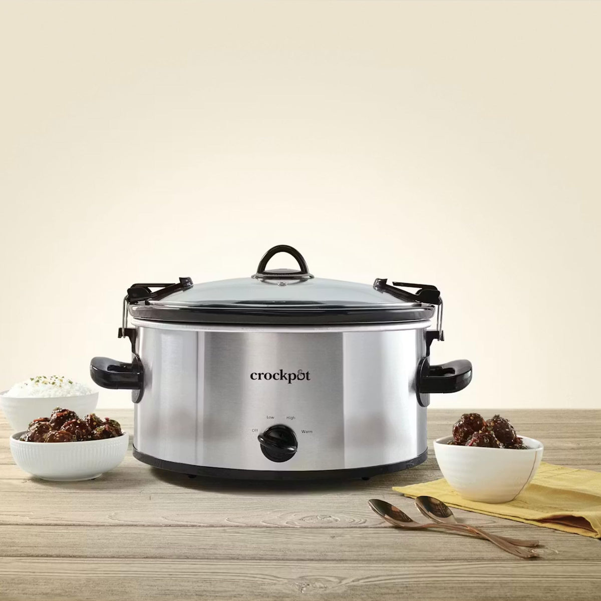 6-Quart Oval Portable Slow Cooker B99066