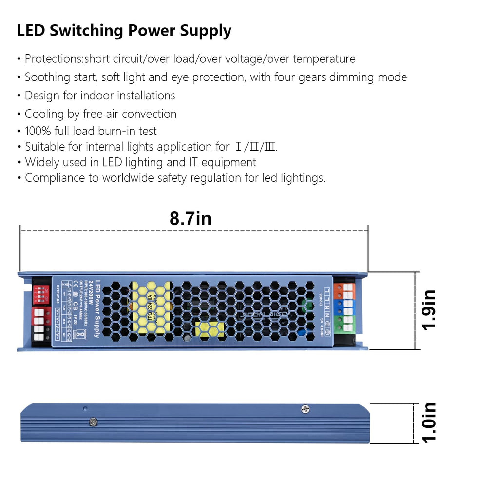 24V 200W LED Driver Switching Power Supply G1934