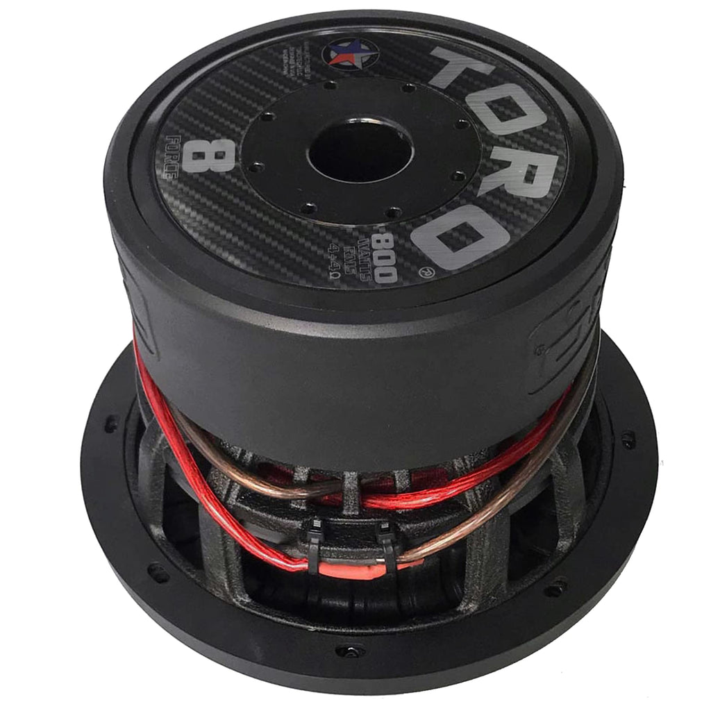8" Car Subwoofer 800W RMS Dual 4Ω 2.5" Voice Coil J3670