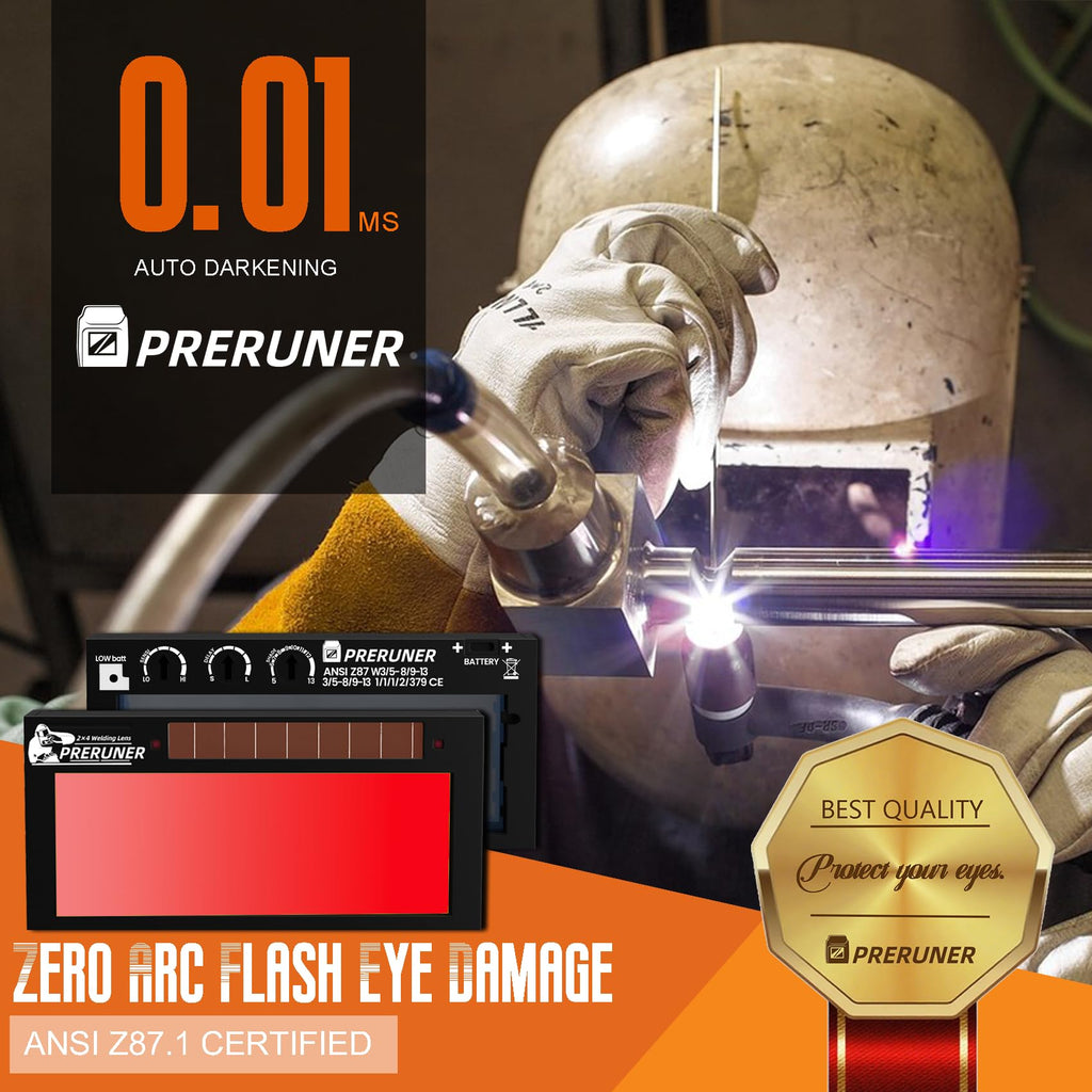 Red Shade 5-13 Auto Darkening Welding Lens 2x4-1/4 O34106