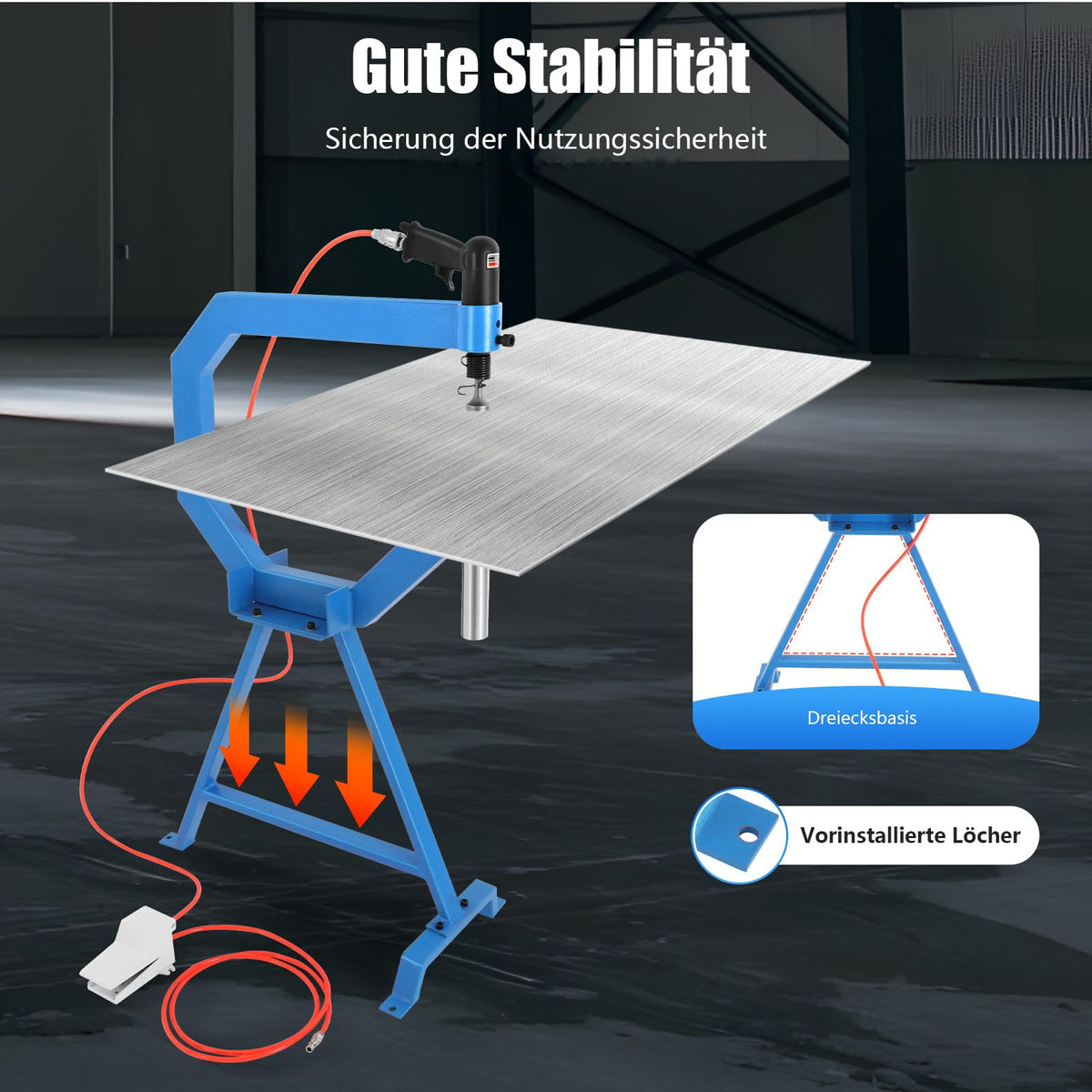 Pneumatic Planishing Hammer, 3 Anvils X8947