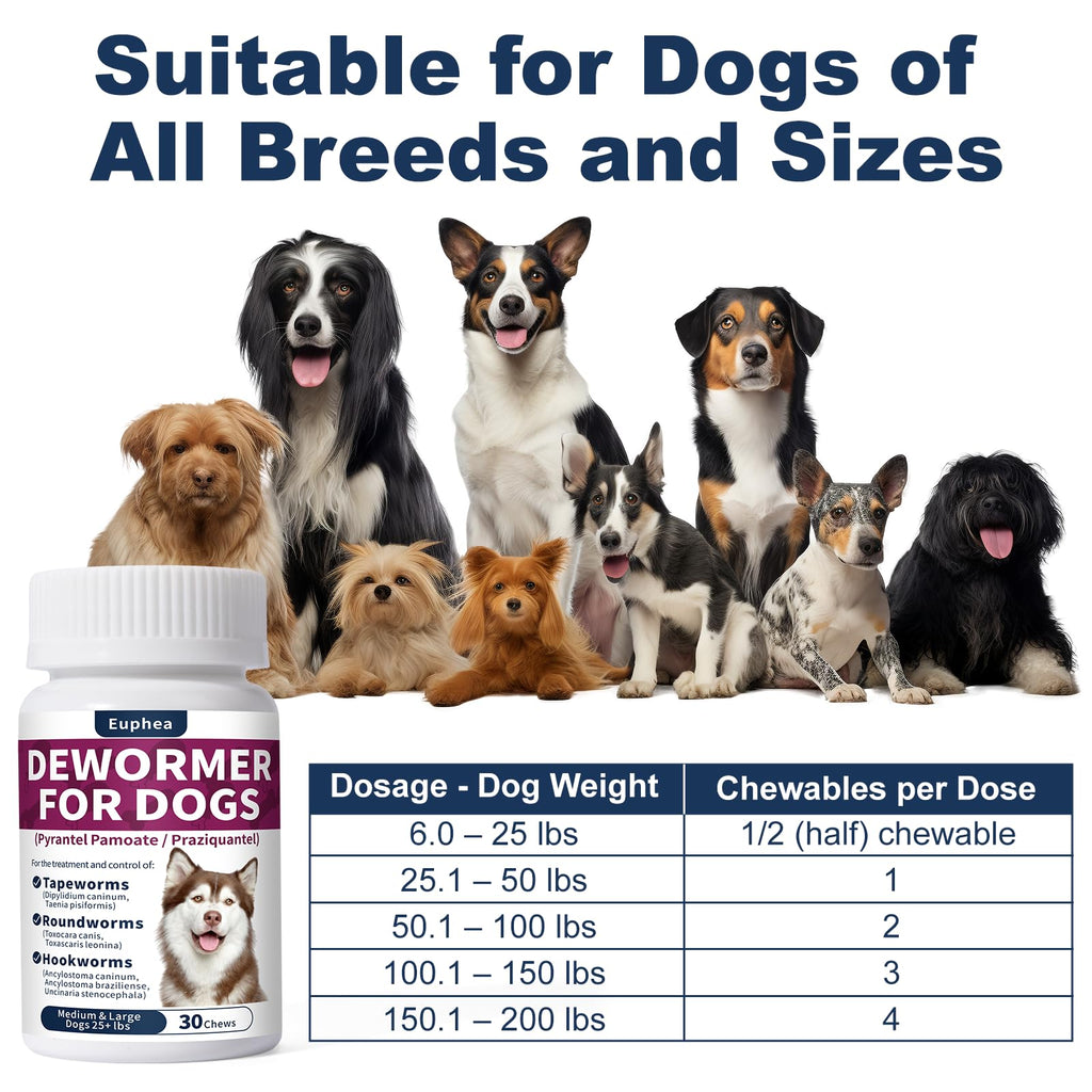 7-Way Dewormer for Dogs, 30 Tablets T1811