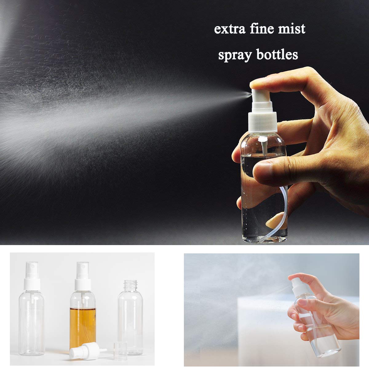 3 Pack 2.7oz Travel Spray Bottle V460098