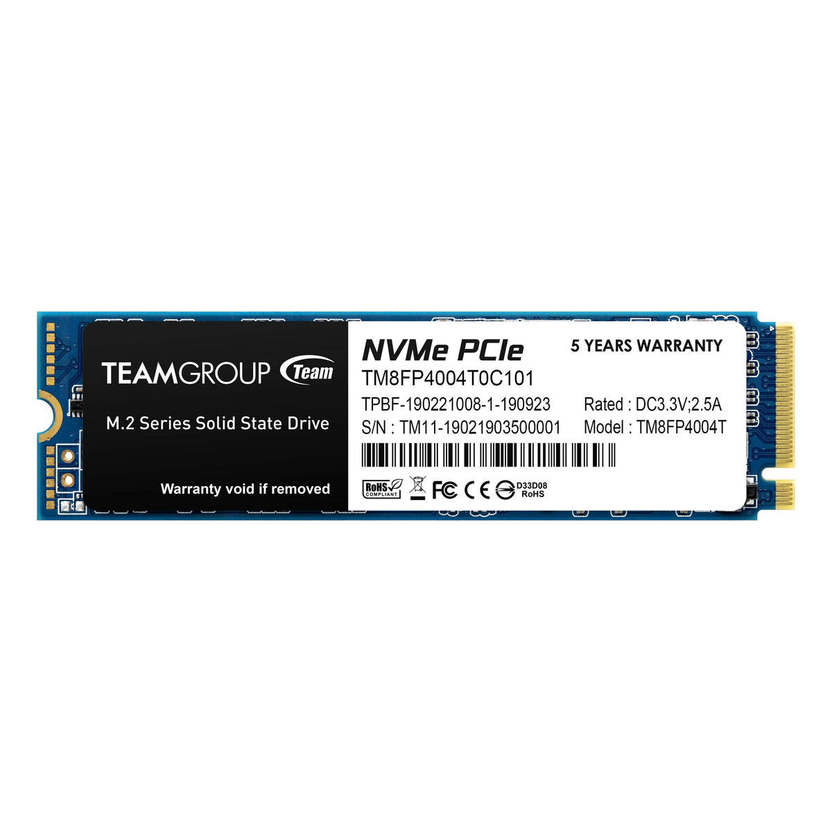4TB NVMe PCIe Gen3x4 M.2 2280 Internal SSD V28470