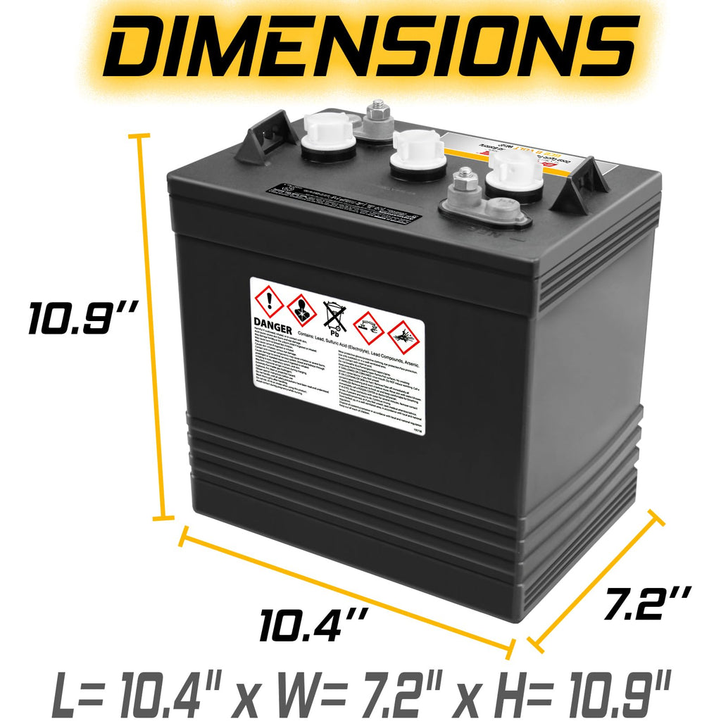 220Ah Deep Cycle Golf Cart Batteries 4-Pack Y321615