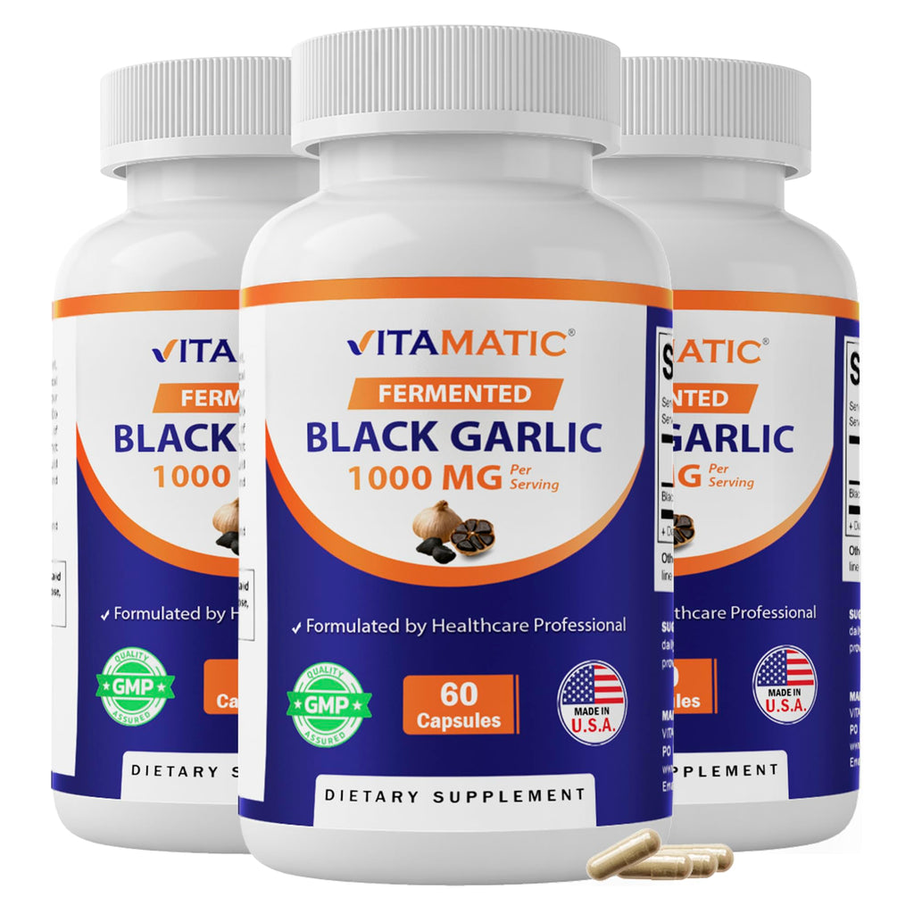 Black Garlic 1000 mg 60 Capsules 3 Pack Y959