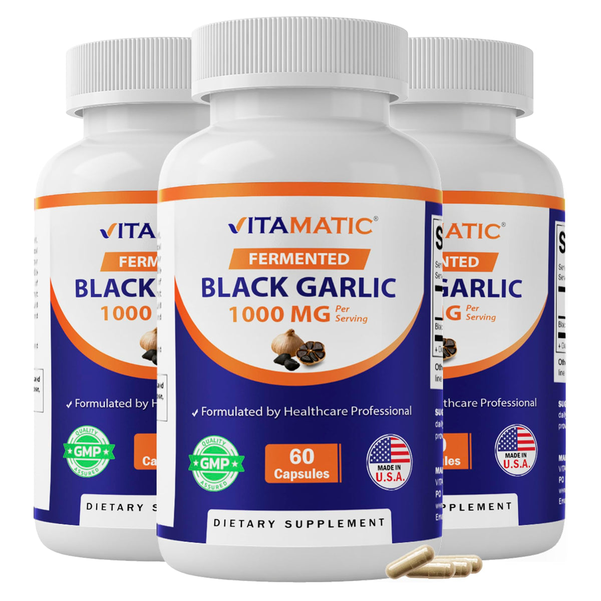 Black Garlic 1000 mg 60 Capsules 3 Pack Y959