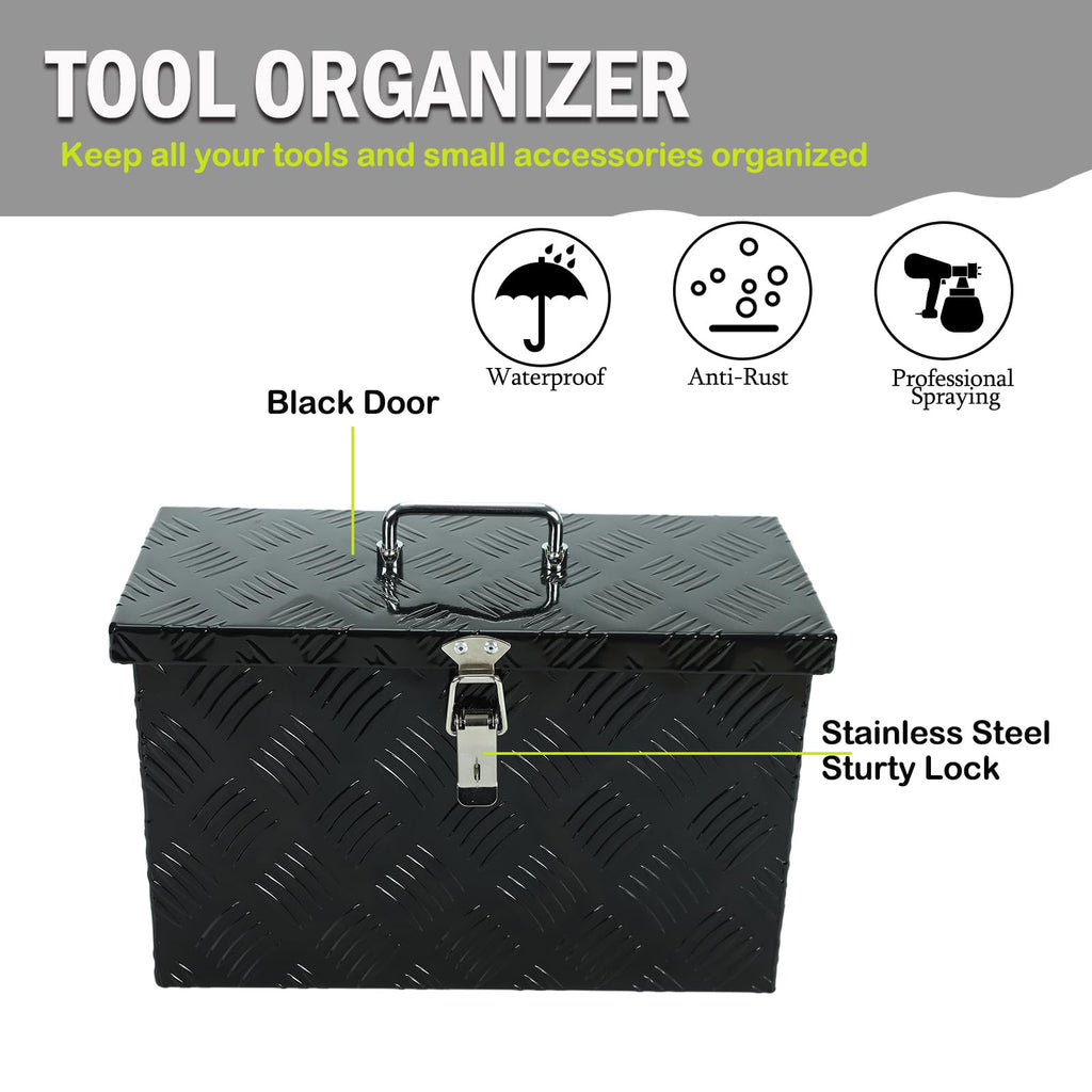 16 Inch Heavy-Duty Aluminum Truck Tool Box with Stripe Tread Design G273208