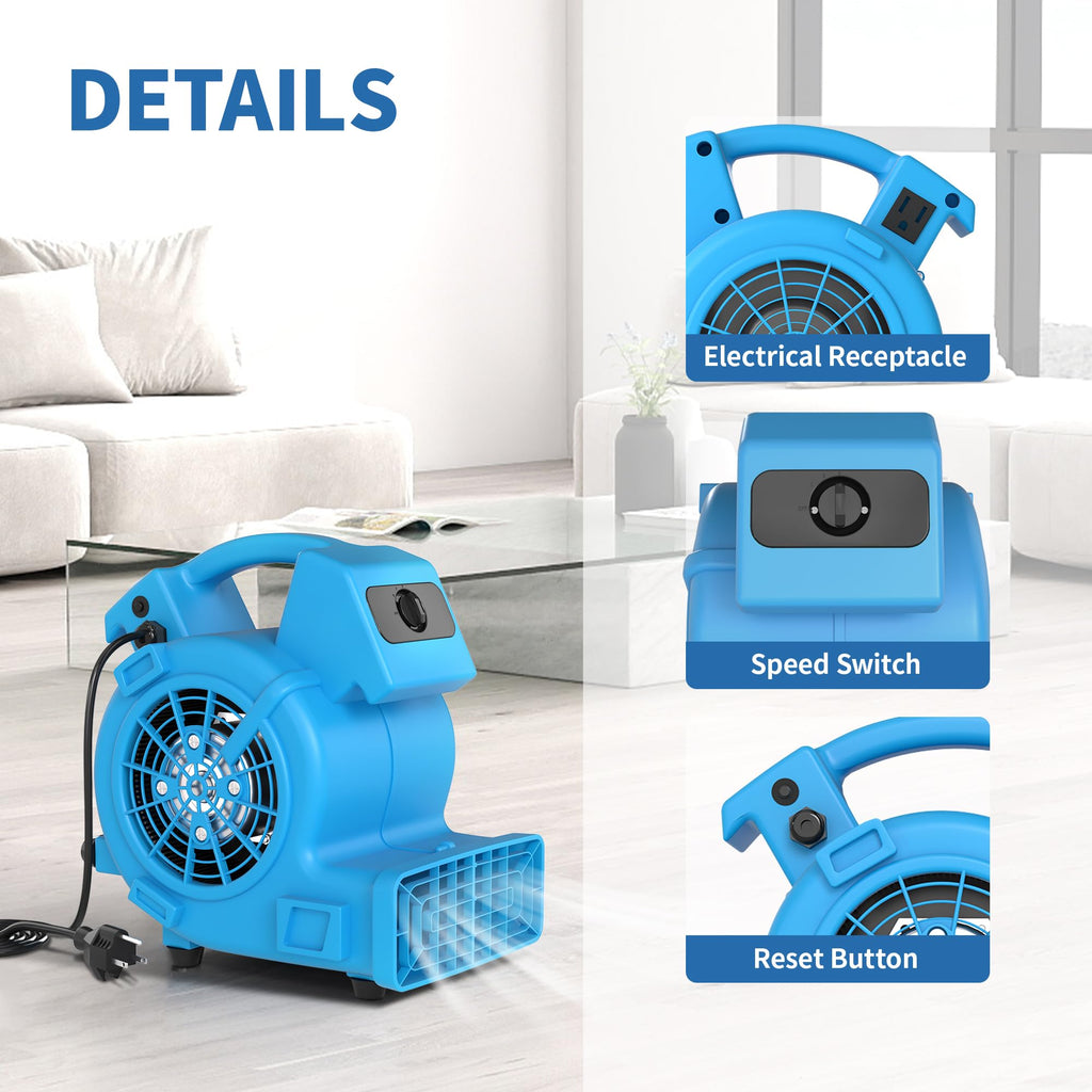 500 CFM High Velocity Floor Dryer W284392
