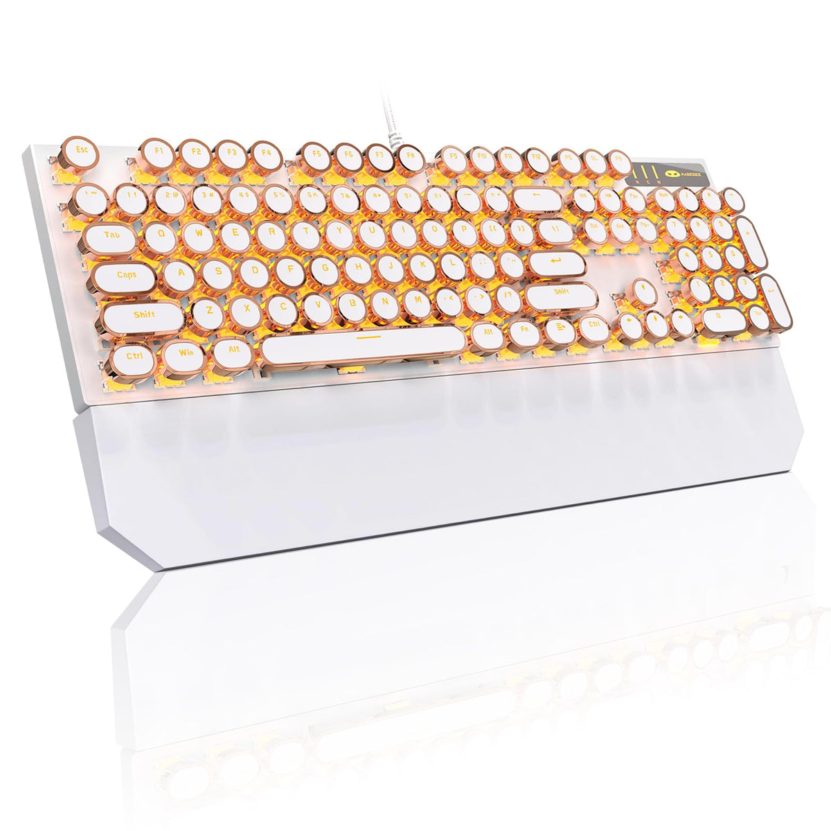 Wired Mechanical Gaming Keyboard with Magnetic Wrist Rest T4604