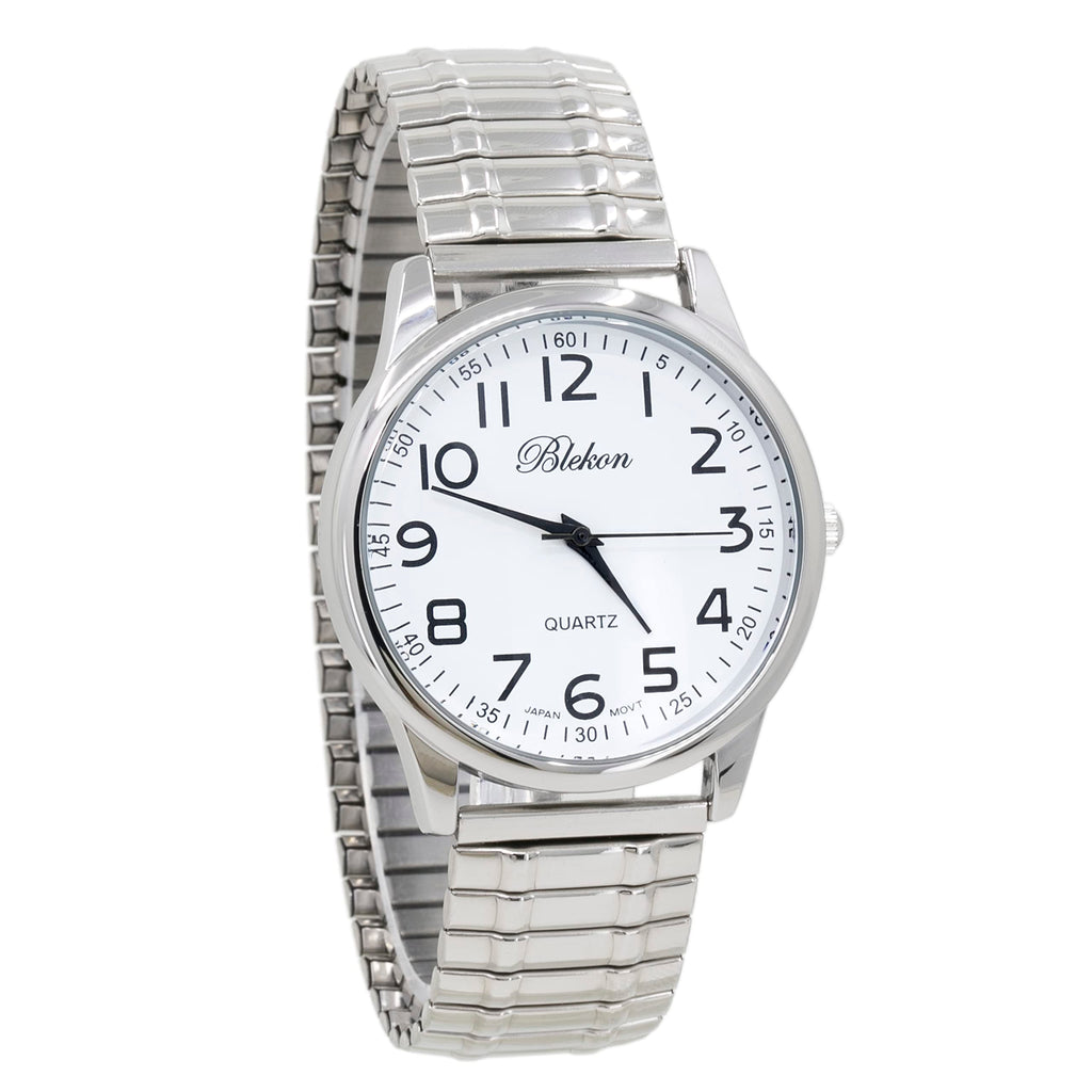 Large Face Easy to Read 40mm Japanese Quartz Stretch Band Watch X991359