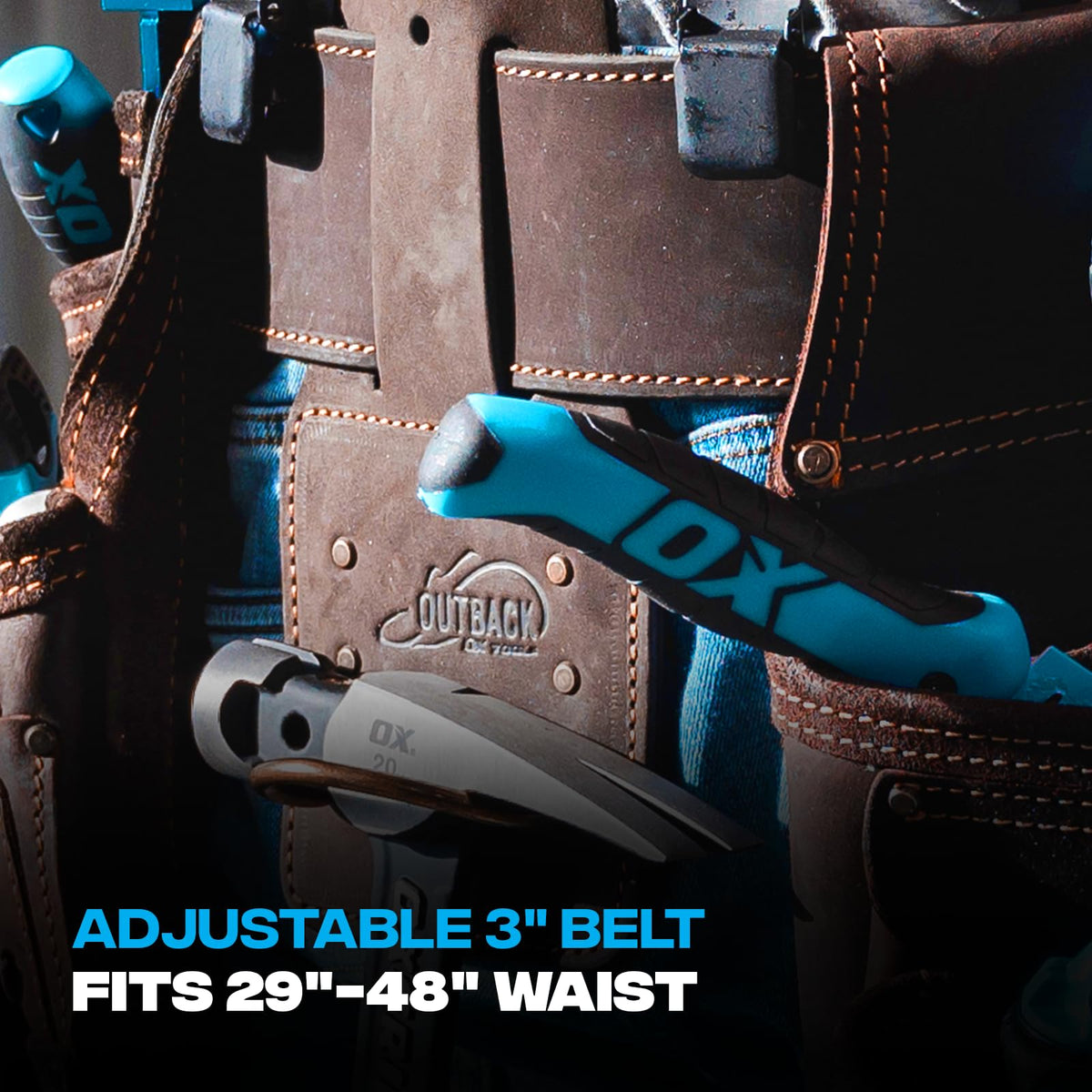 Leather Tool Belt with Suspenders Size L O943044