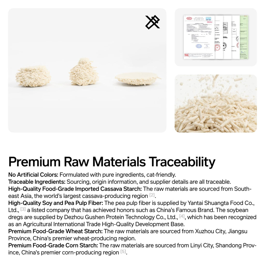 Cassava Tofu Cat Litter Clumping 5.3lb N188849