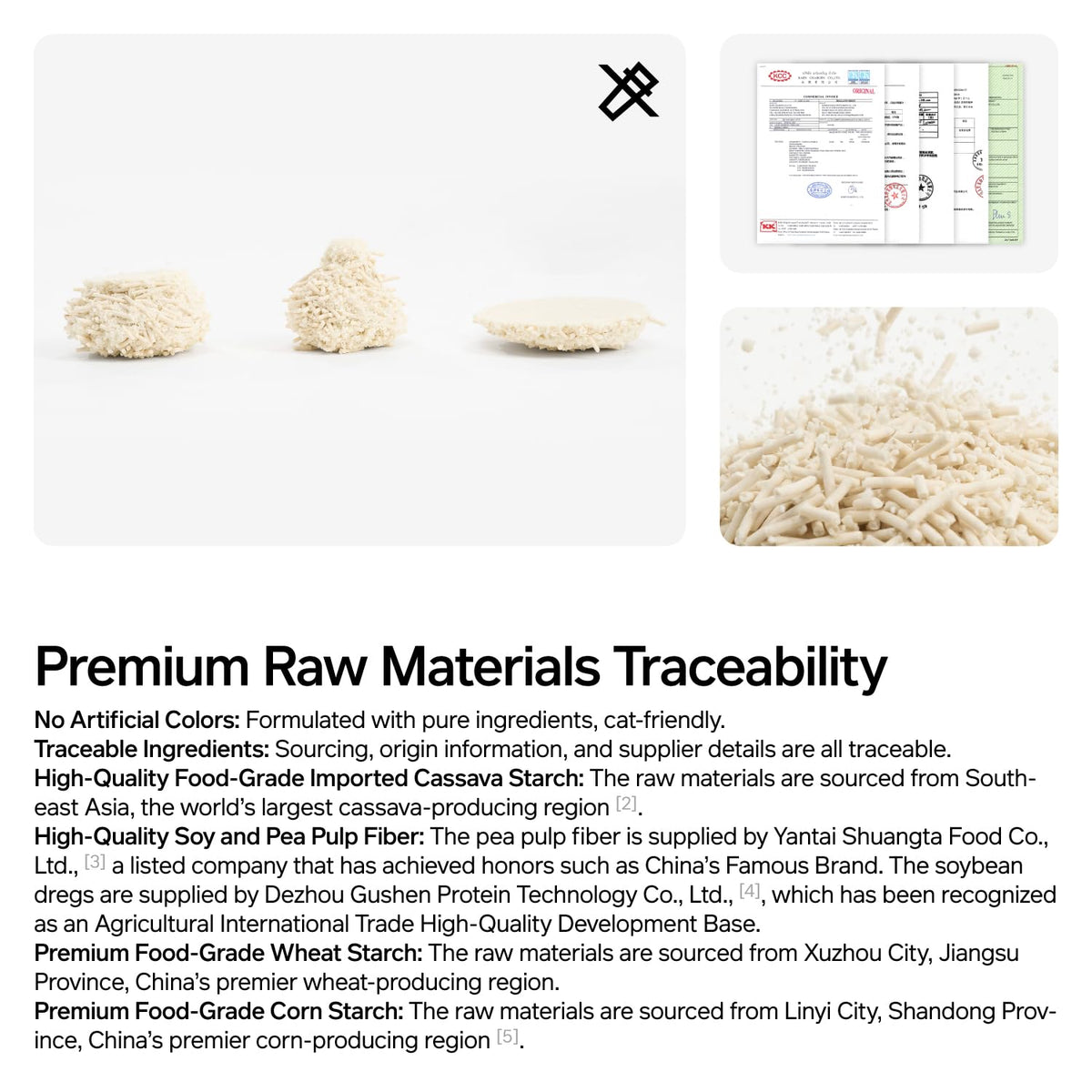Cassava Tofu Cat Litter Clumping 5.3lb N188849