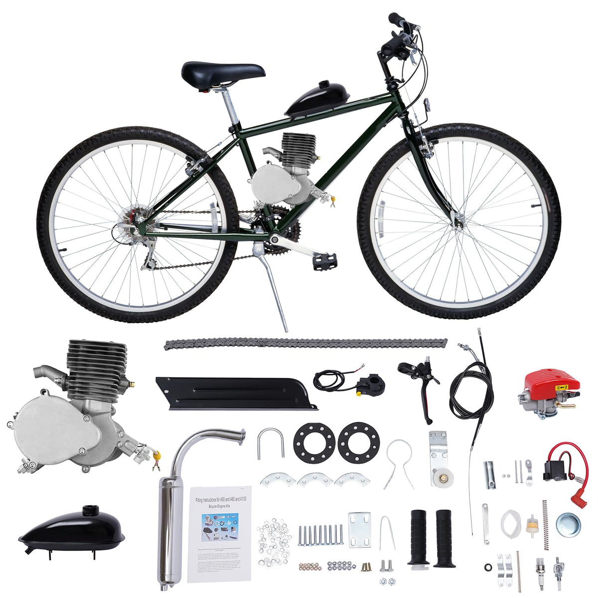 2-Stroke 100cc 36 Teeth Bicycle Engine Kit T503