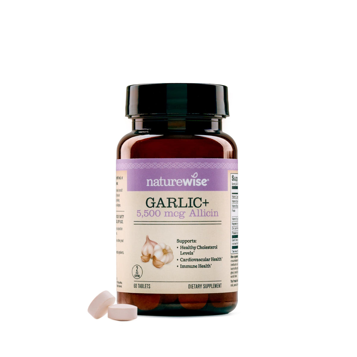 Garlic Extract 5,500 mcg Vegan Tablets 60 Count Q8958