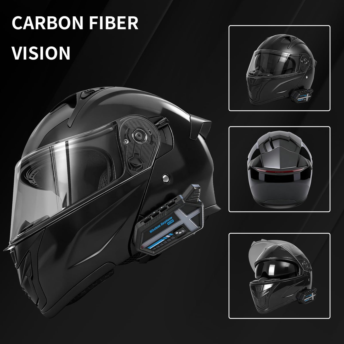 DOT Approved Flip Up Full Face Motorcycle Helmet with Dual Visor K1813