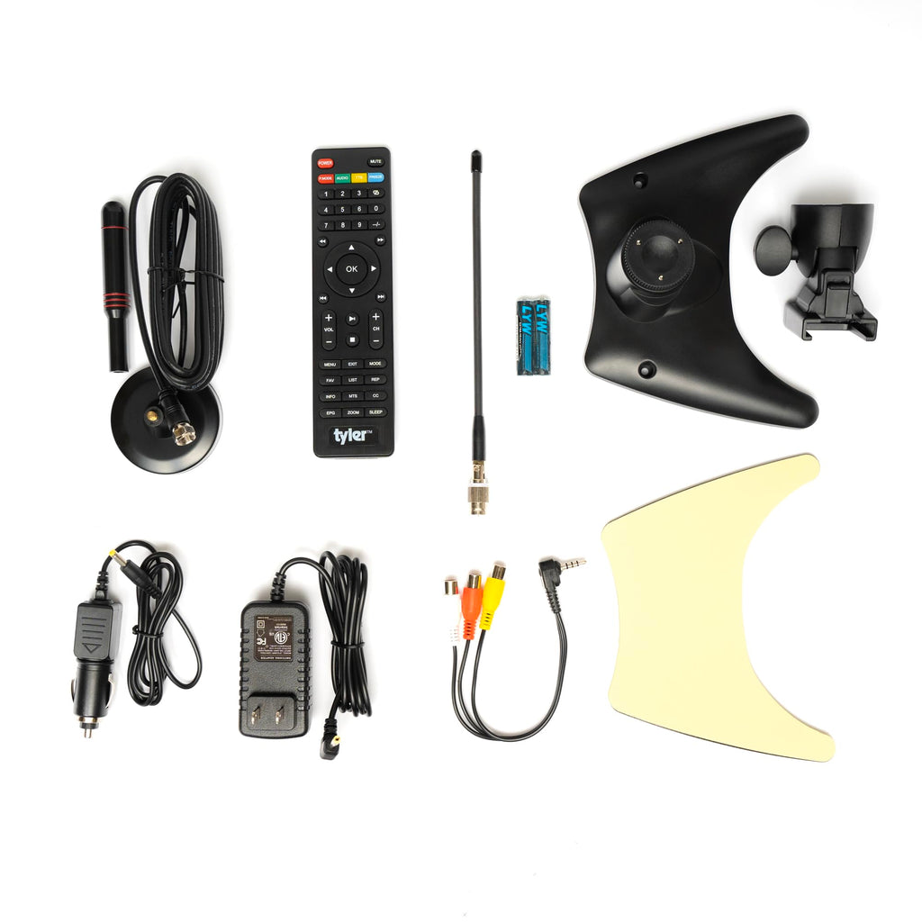 14” Portable LCD TV Monitor 1080P Rechargeable Battery Operated with Remote Control I891