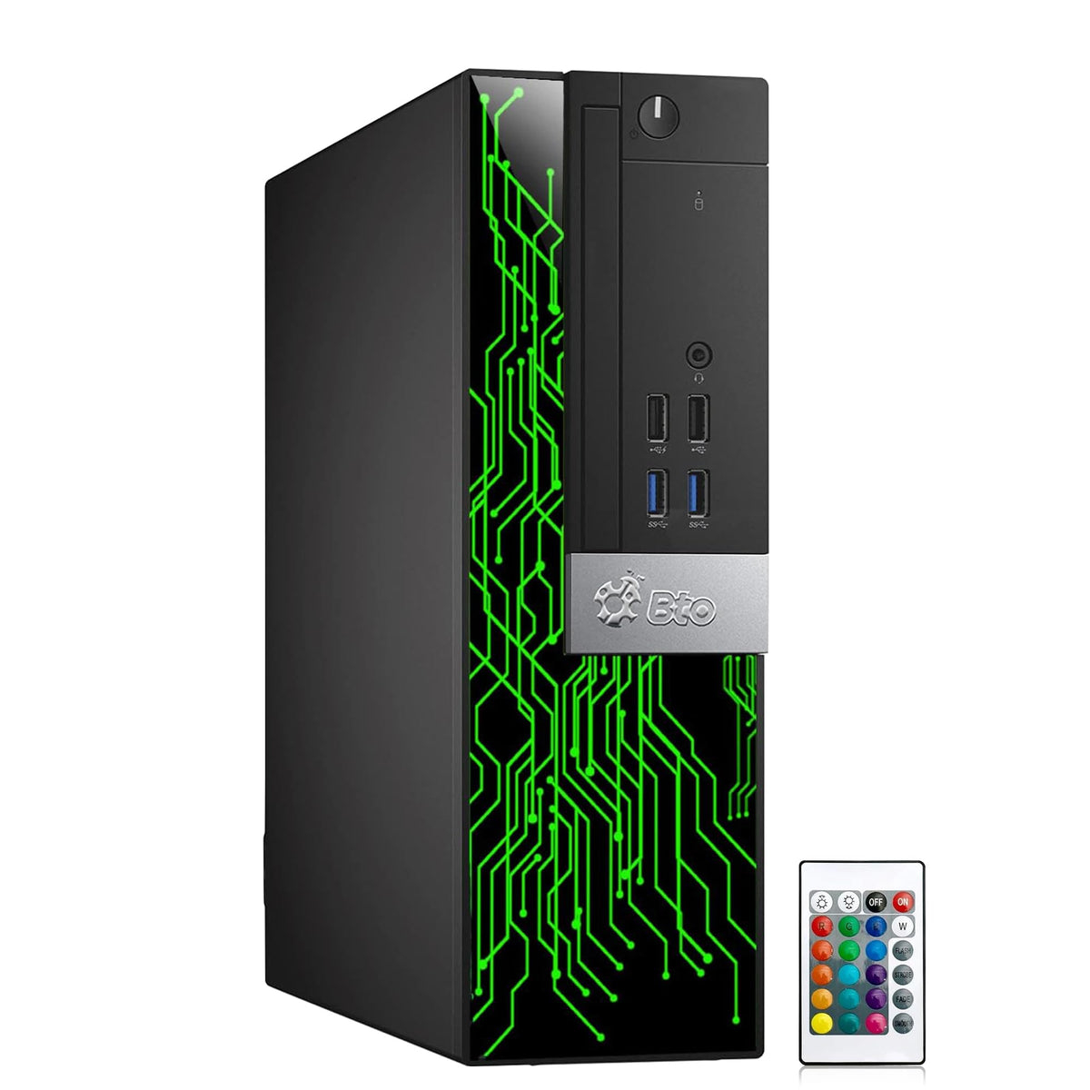 RGB Gaming PC with 24 Inch Monitor Intel i5 16GB RAM 512GB SSD H159