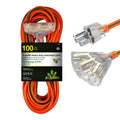 100ft Heavy Duty 3-Outlet Extension Cord F716