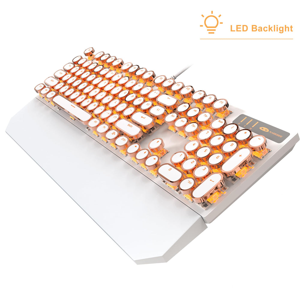 Wired Mechanical Gaming Keyboard with Magnetic Wrist Rest T4604