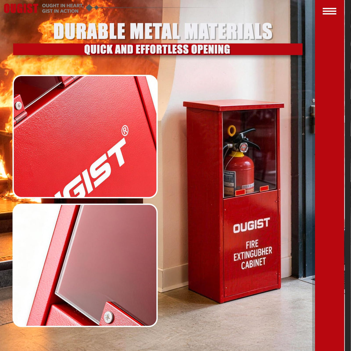 Fire Extinguisher Cabinet with Acrylic Window S290