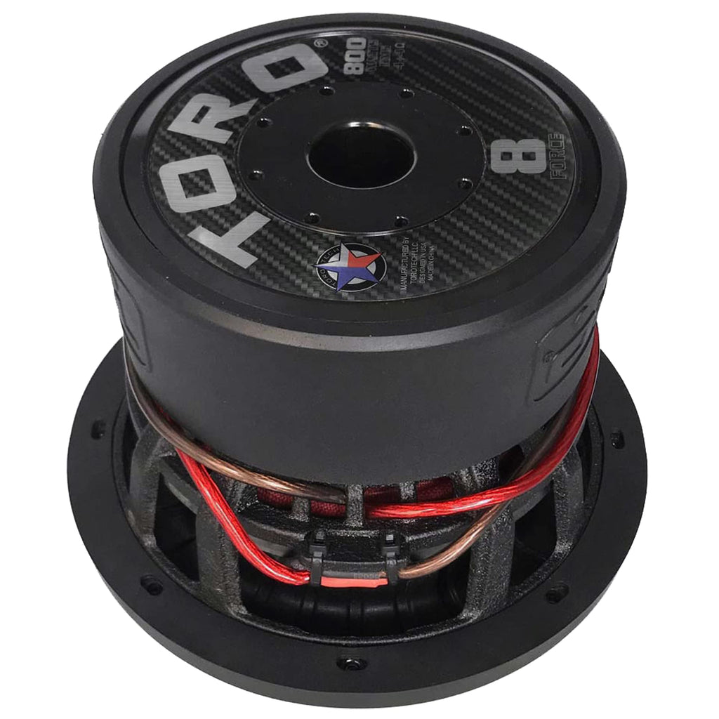 8" Car Subwoofer 800W RMS Dual 4Ω 2.5" Voice Coil J3670