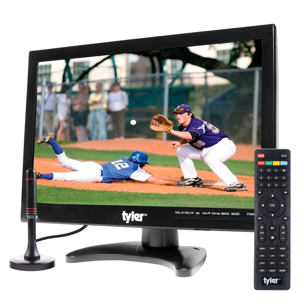 14” Portable LCD TV Monitor 1080P Rechargeable Battery Operated with Remote Control I891