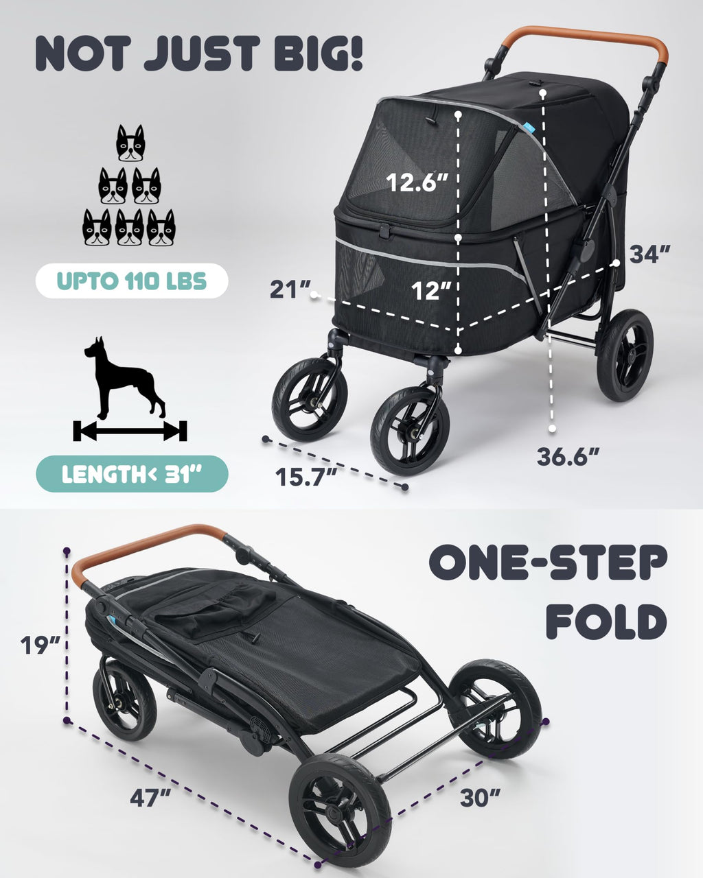 Large Pet Stroller X78484