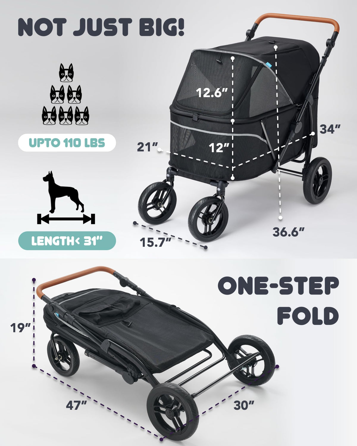 Large Pet Stroller X78484