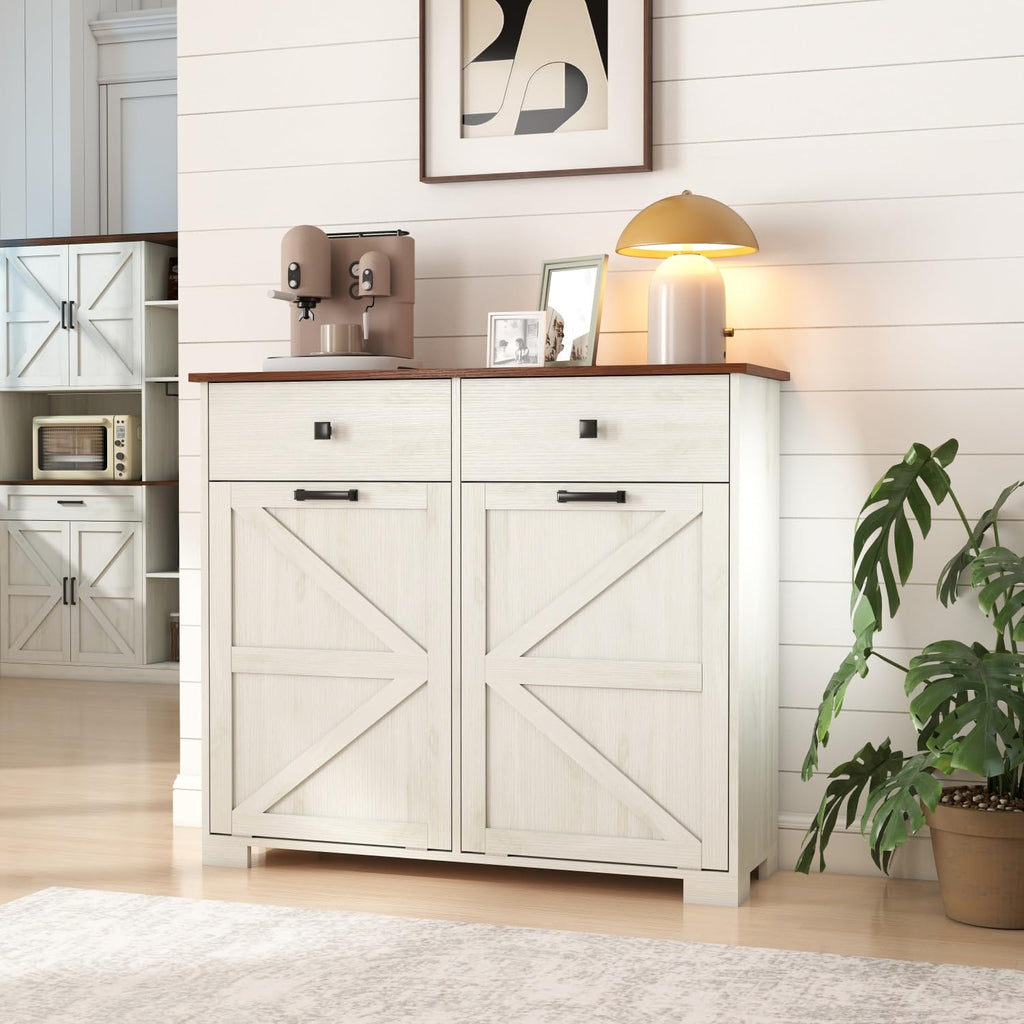 Double Tilt Out Trash Cabinet with Hideaway Drawer C8785
