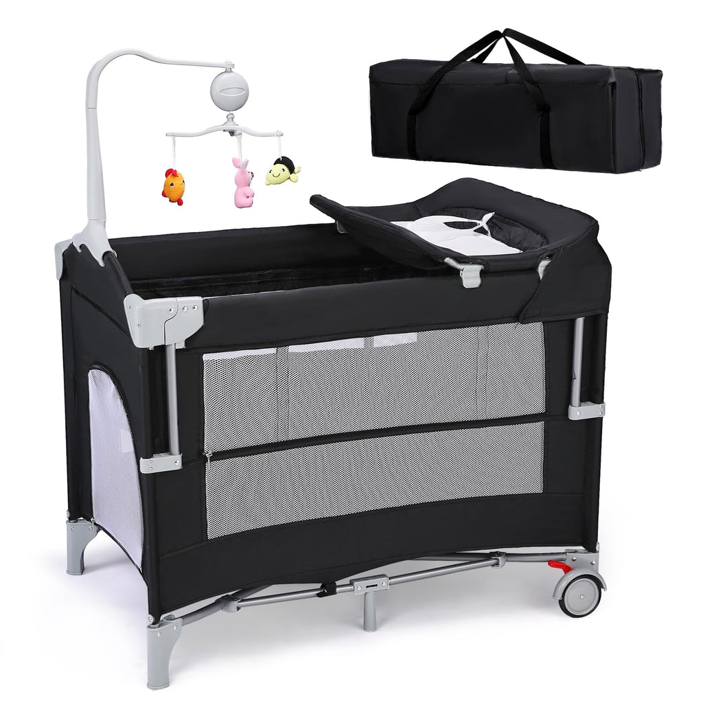 5-in-1 Pack and Play with Bassinet and Changing Table S852912