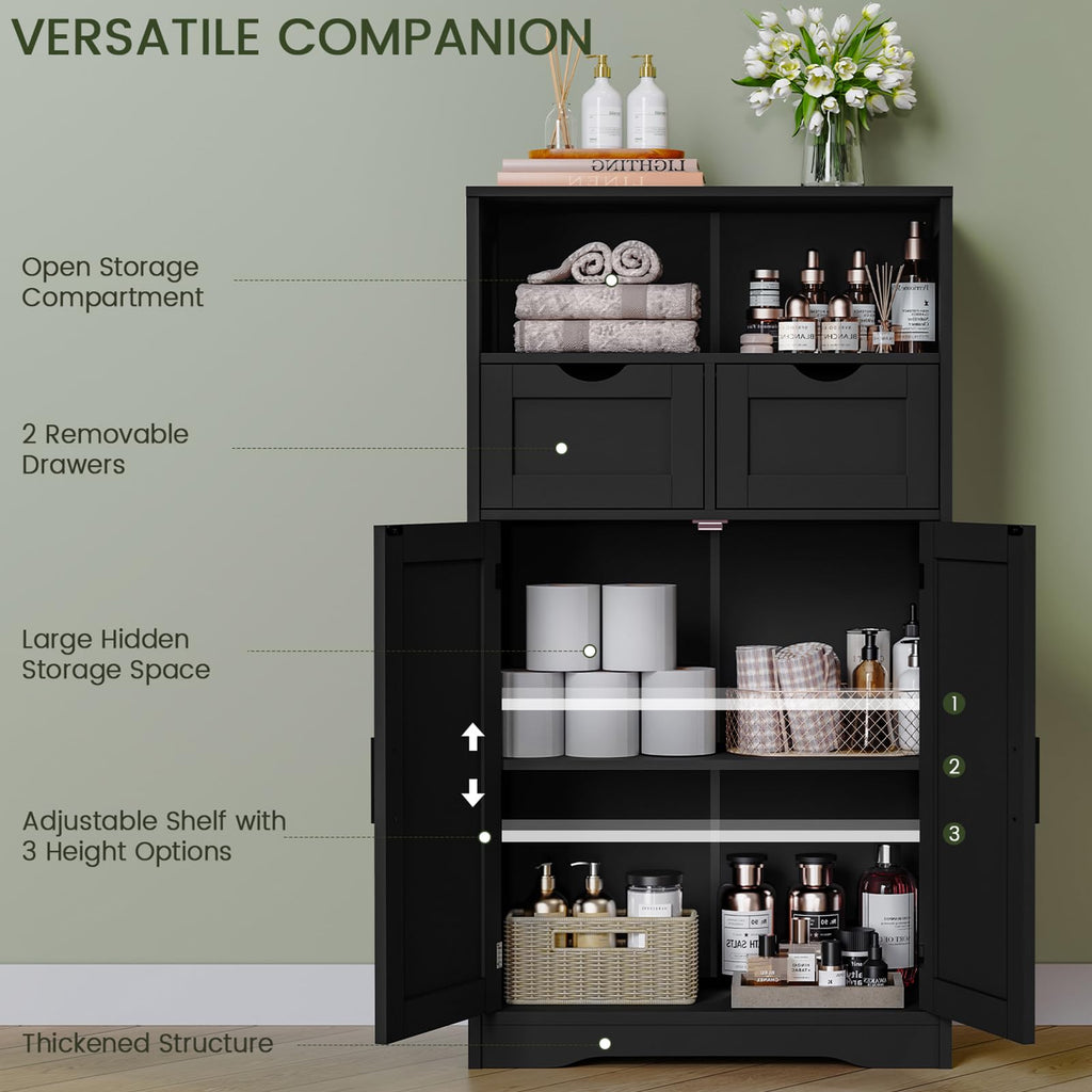 Bathroom Storage Cabinet with 2 Drawers H944