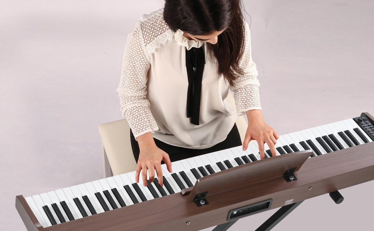 88 Key Weighted Digital Piano with Bench and Stand N3157
