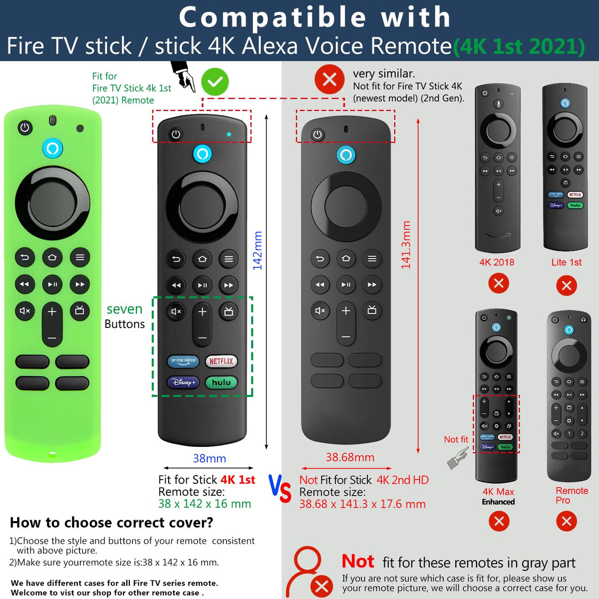 Silicone Remote Cover Case with Wrist Strap I3243