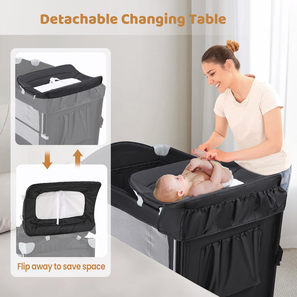 5-in-1 Pack and Play with Bassinet and Changing Table S852912