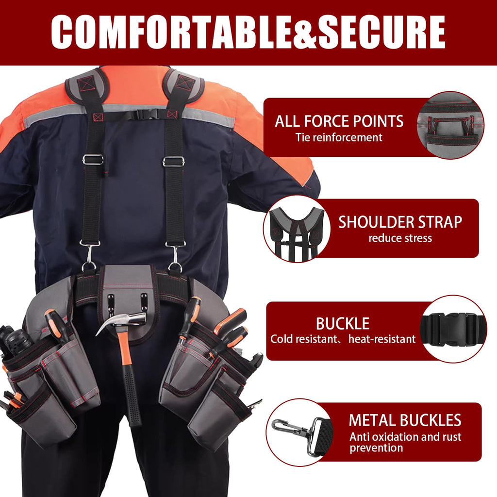 Heavy Duty 22 Pockets Adjustable Tool Belt W39474