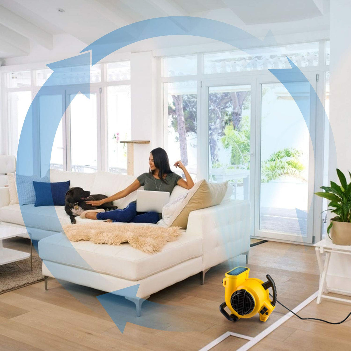 Portable 3 Speed Floor Fan P8563