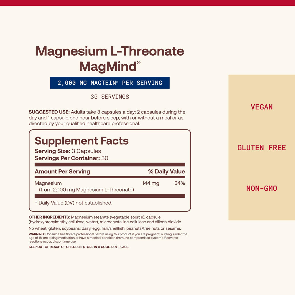 Magnesium L-Threonate 90 Capsules S5182