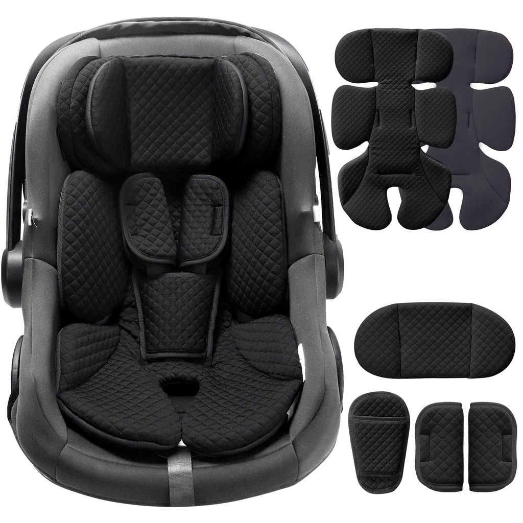 Infant Car Seat Insert with Adjustable Head Support, Black L79298