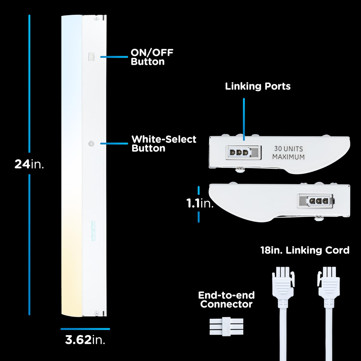 24 Inch Hardwired Under Cabinet Light P7658