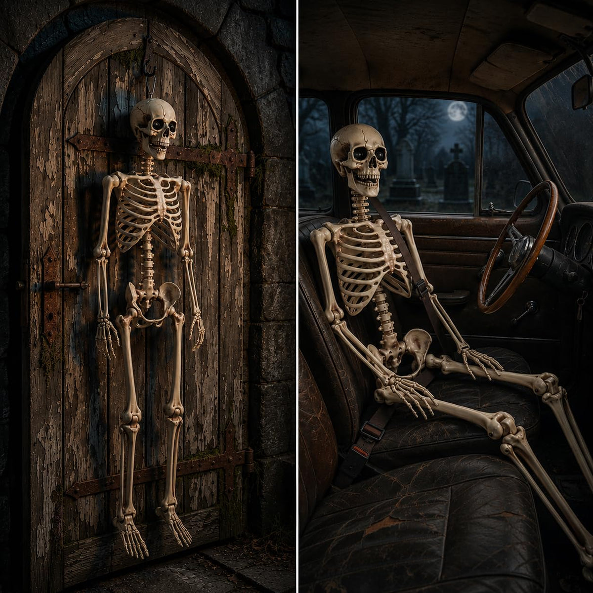 5.4ft Poseable Life Size Skeleton M2889