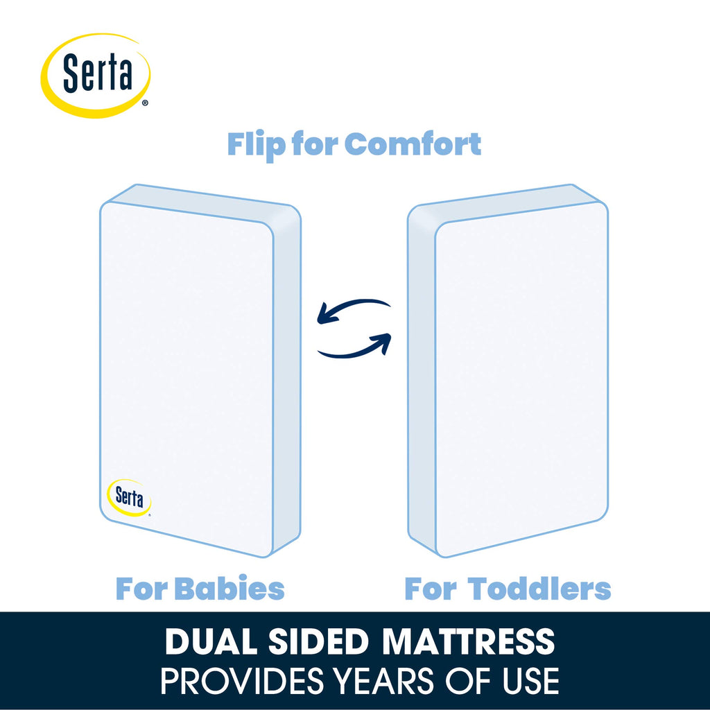 2-Stage Baby Crib and Toddler Mattress D723