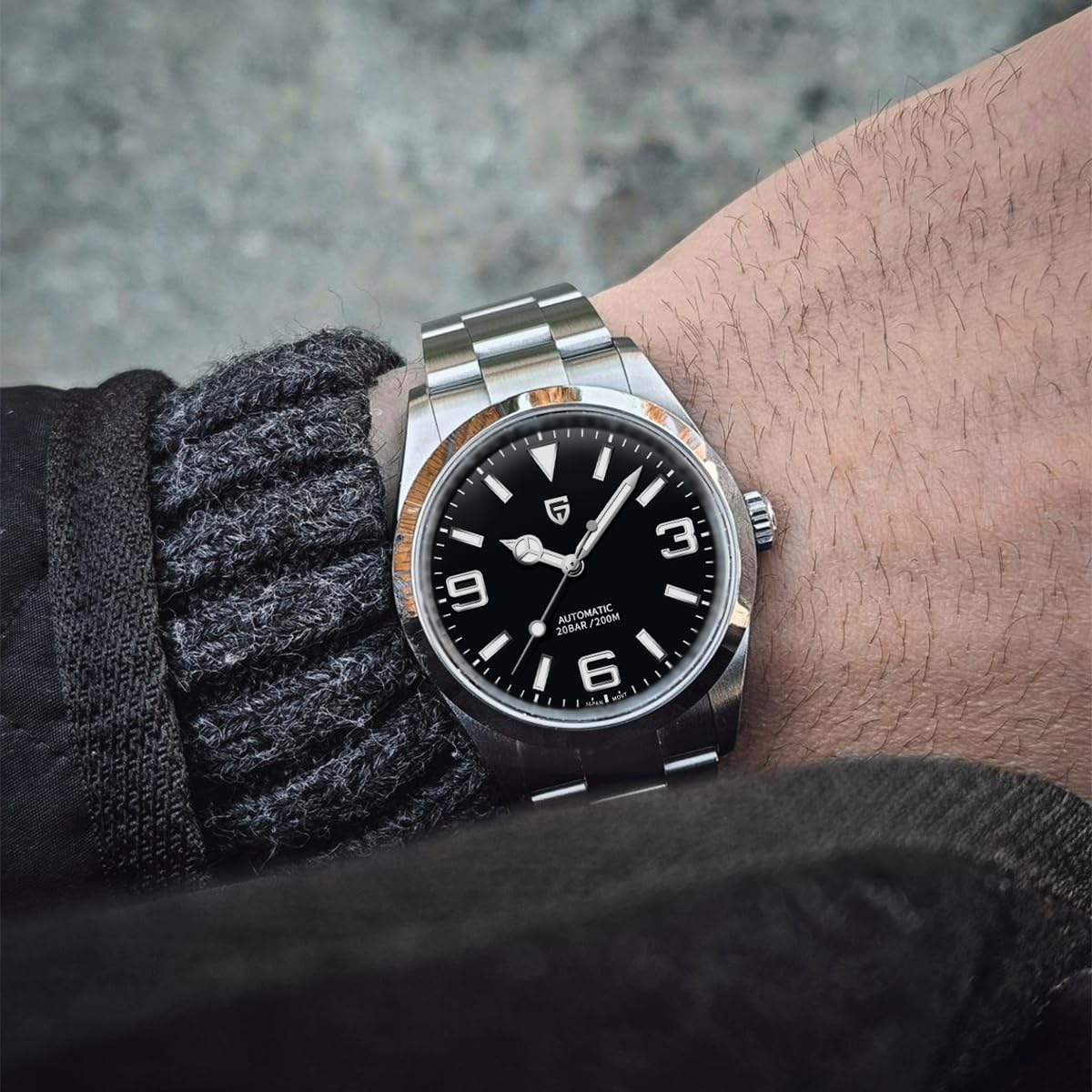 Automatic Diver Watch Sapphire Glass Stainless Steel 40MM Waterproof Wrist Watch U5406