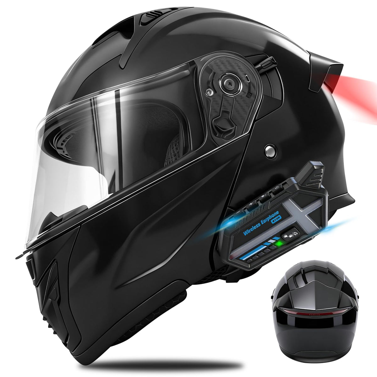 DOT Approved Flip Up Full Face Motorcycle Helmet with Dual Visor K1813