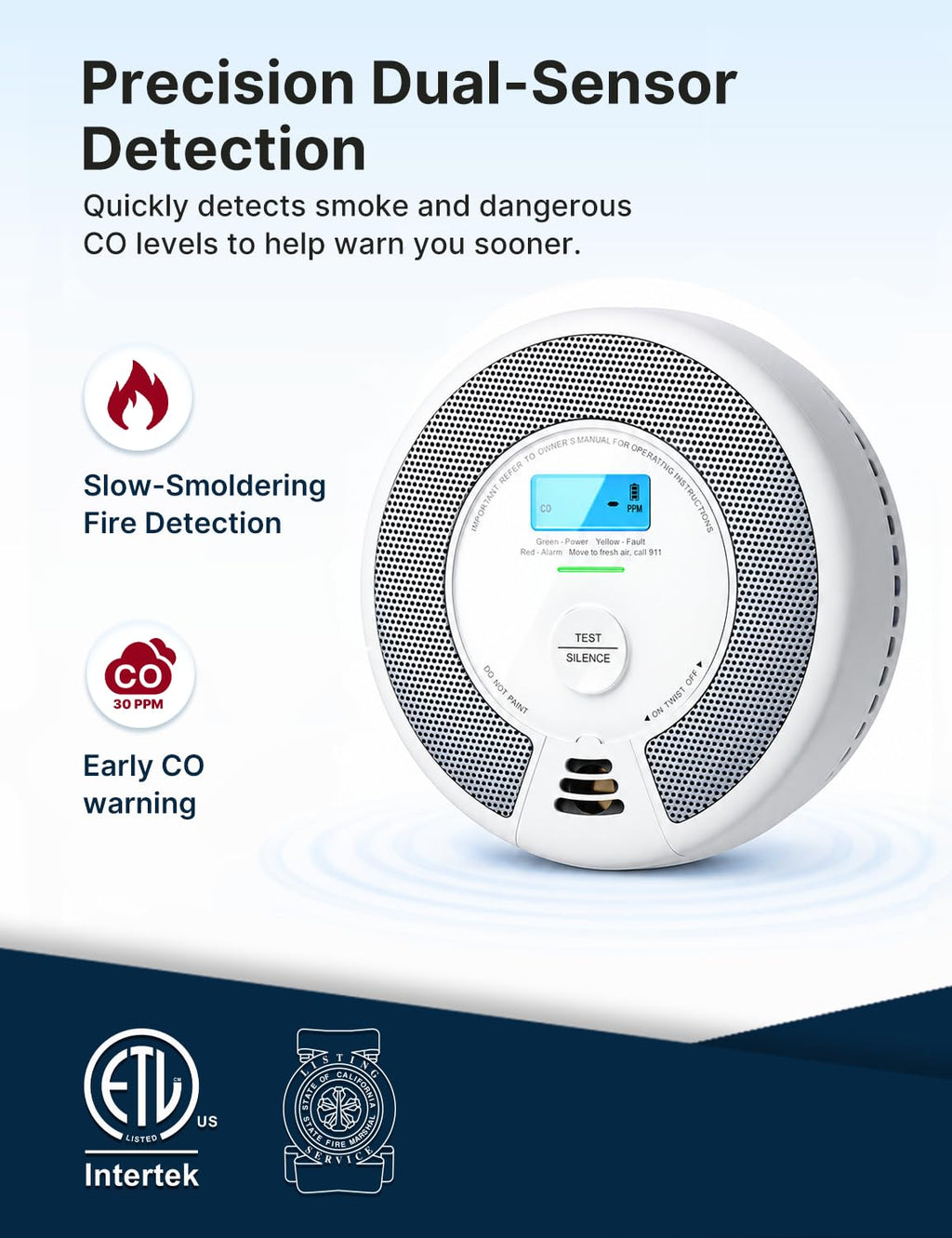 Smoke and Carbon Monoxide Detector Combo 3-Pack H653676